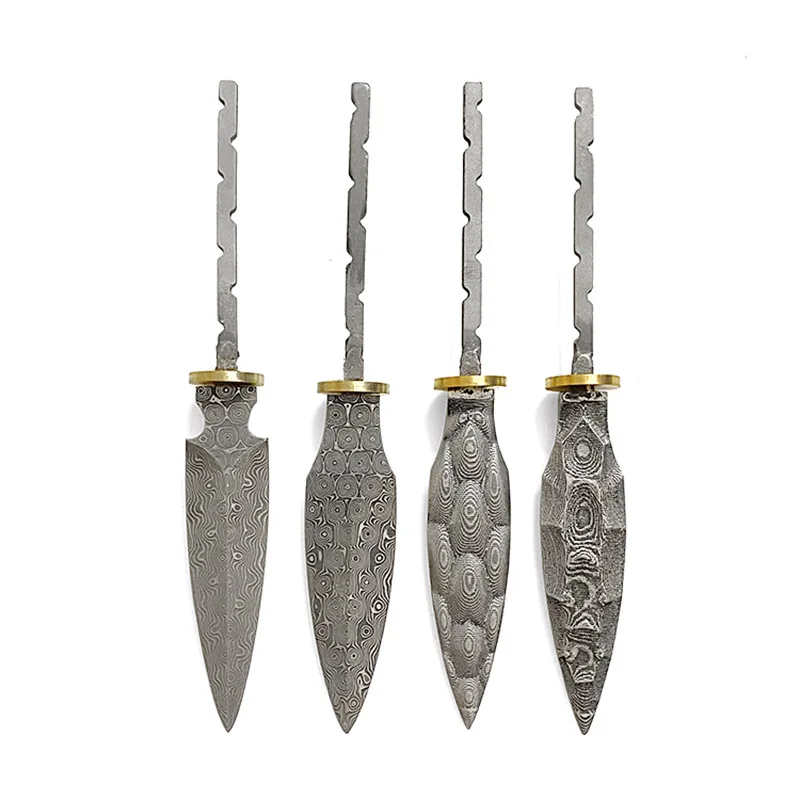 Damascus Steel Tea Knife Blank 1PCS Household DIY Tea Needles Accessories