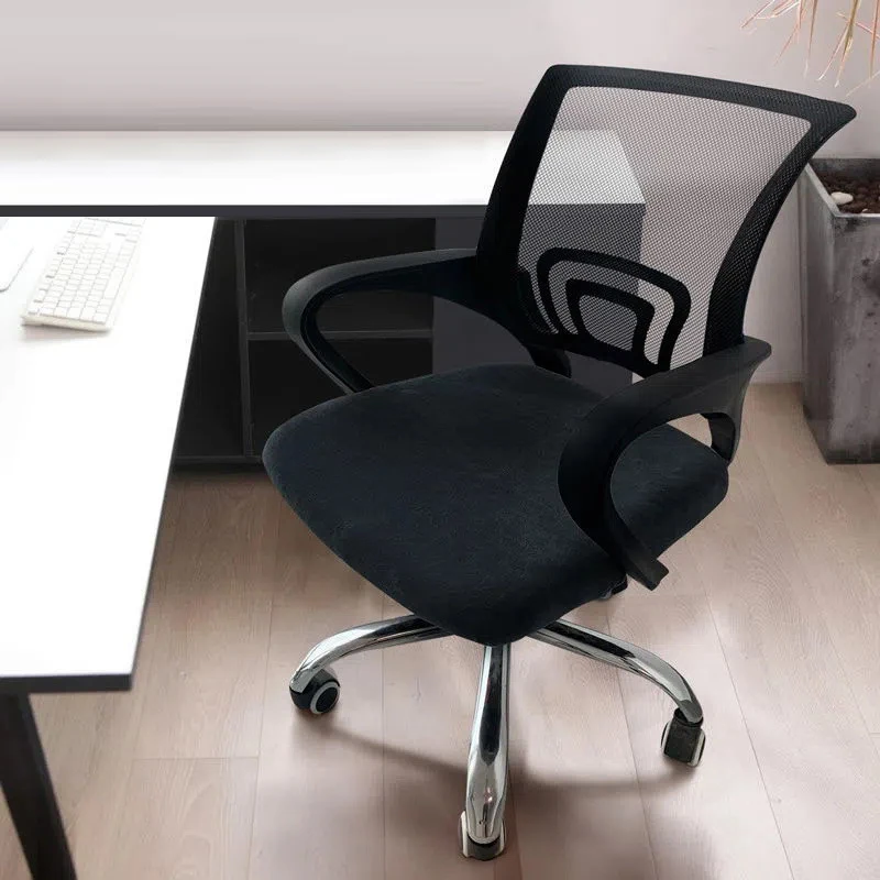 1Pc velvet office chair cover computer swivel seat cover modern elastic chair slip washable slipcovers removable dust office chair