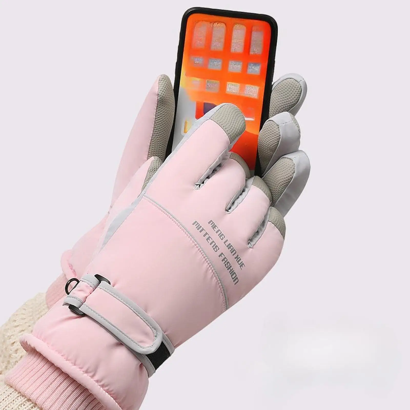 Winter Ski Gloves Windproof Gloves for Men and Women Touchscreen Snow Gloves Hand Warm Full Finger Breathable Wear Resistant 4