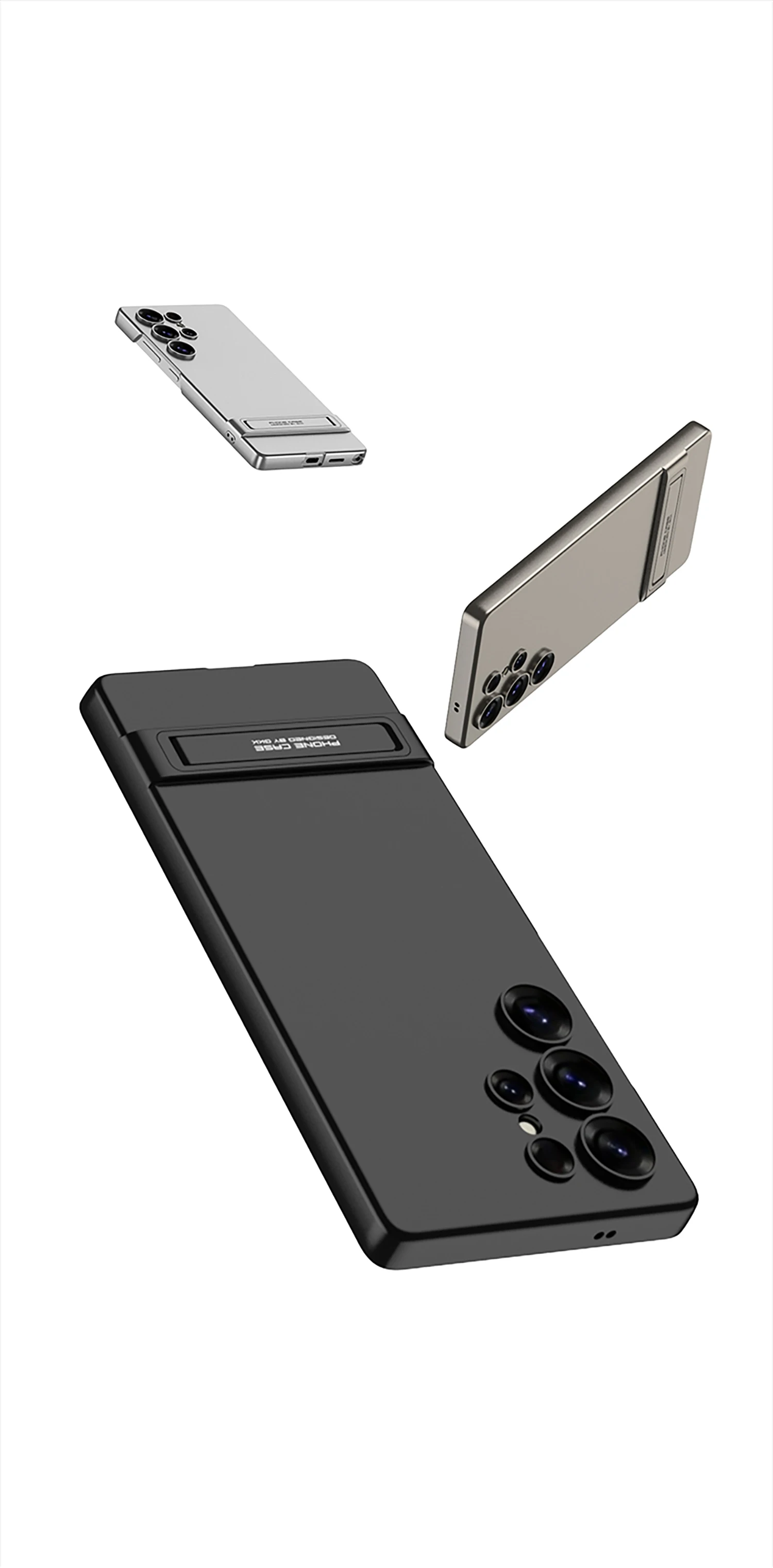 Ultra-thin Armor Plastic Stand Case For Samsung Galaxy S25 Ultra Camera Protecti