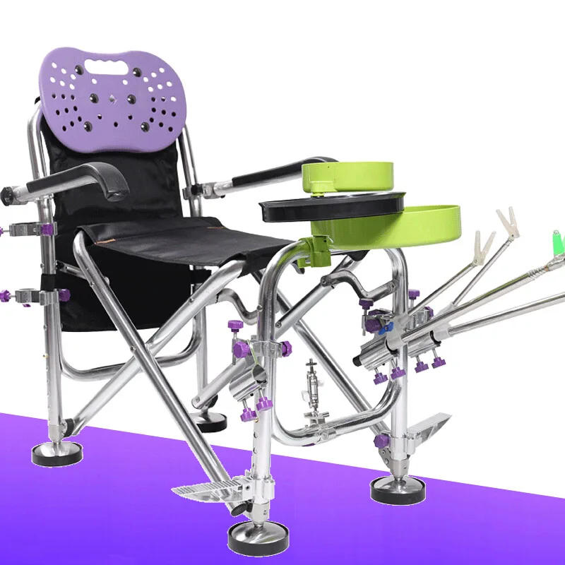 

L71 Oversized collapsible fishing chair ultimate outdoor package available grab bar holder holder bait cup umbrella stand pedal