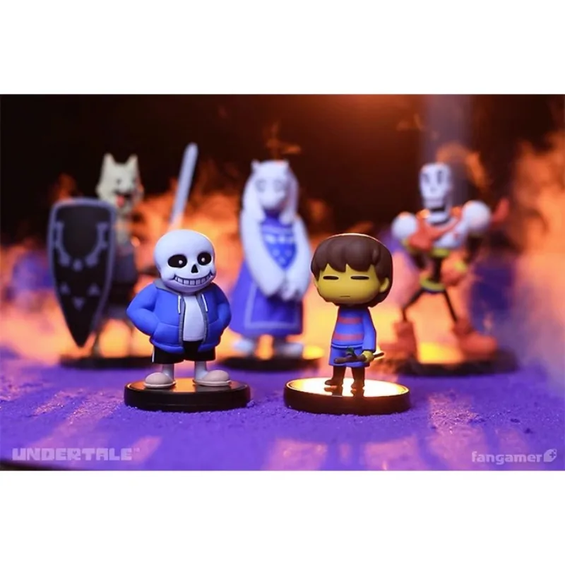 Undertale Figure Character Pin #1 Set of 4 Human Toriel Sans Flowey  Deltarune