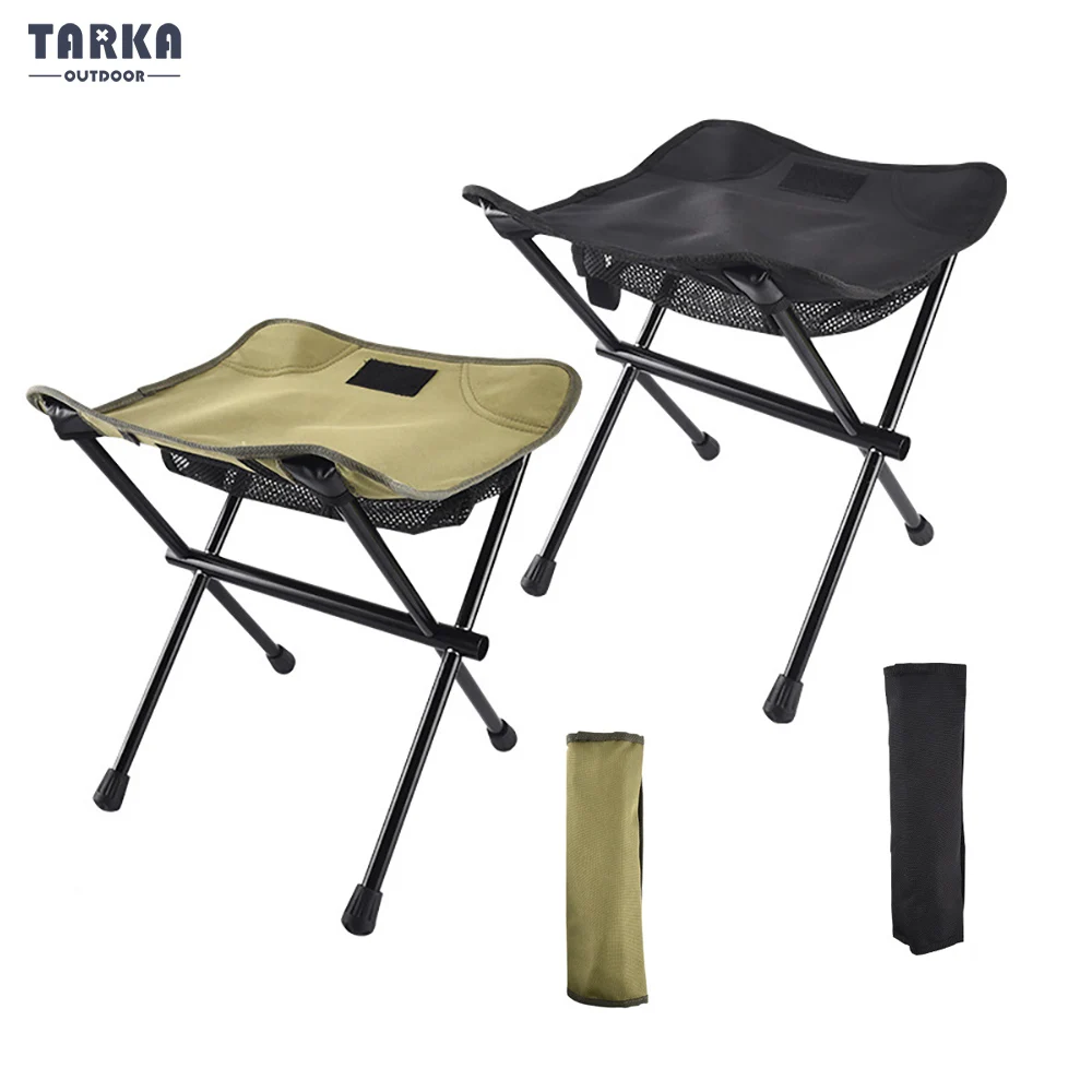 TARKA Portable Folding Camping Stools Aluminium Alloy Outdoor Foldable