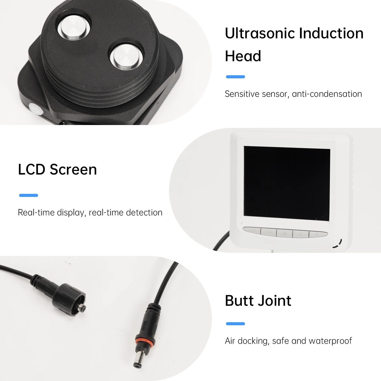 Smart Wireless Ultrasonic Liquid Sensor EPTTECH TLC2326LS Tuya Intelligent APP Water Oil Level Indicator LCD Remote Alarm liquid level sensor