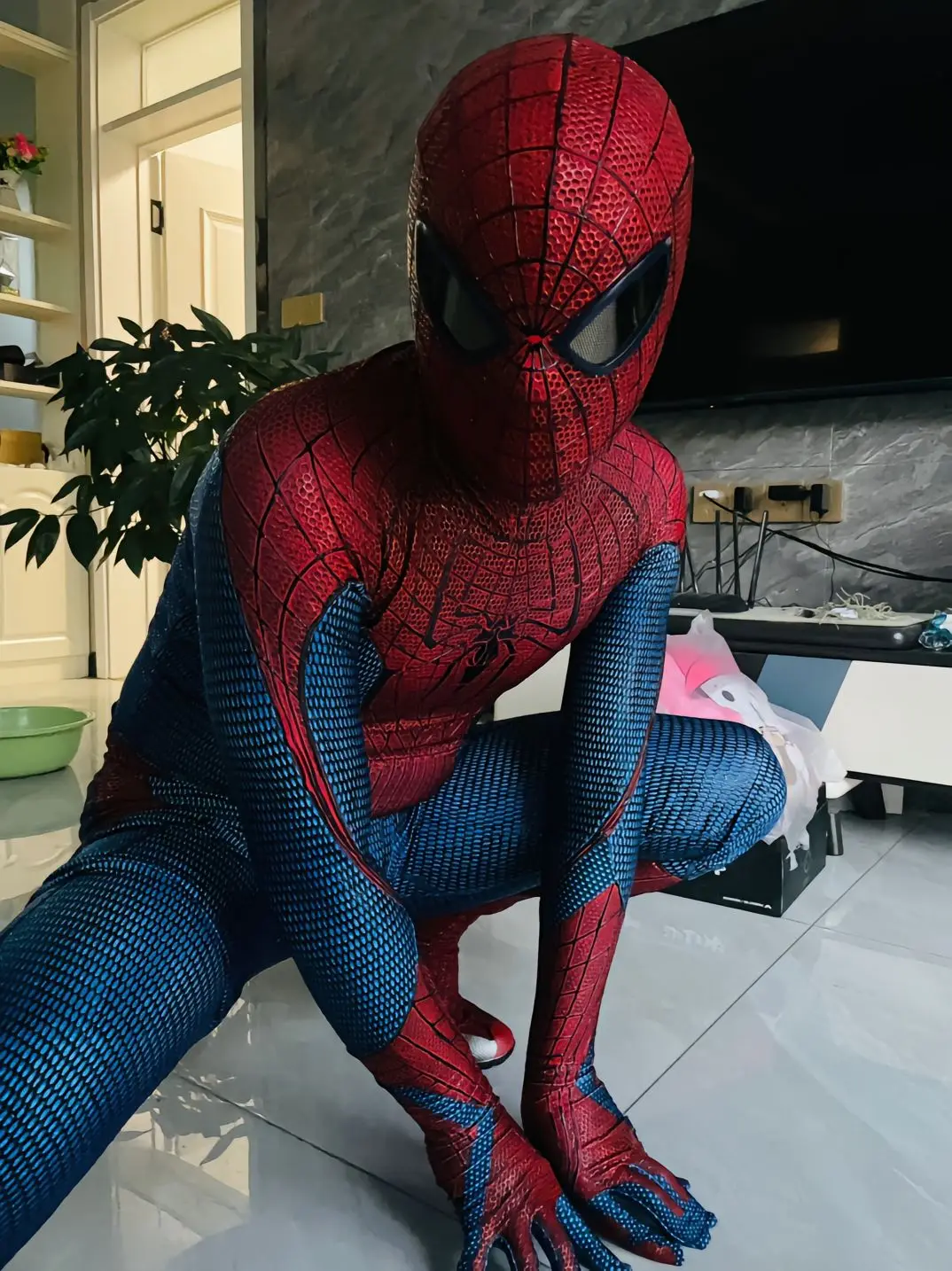 Marvel Amazing Spider-Man Bodysuit with Mask 1:1 3D Pattern