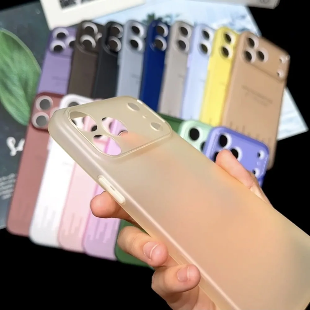 Ultra Thin Matte Translucent Phone Case - Shockproof Clear Slim Soft TPU Back Cover
