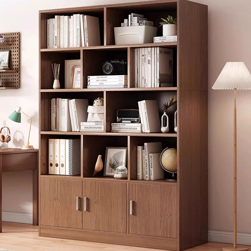 

Bedroom Organizer Bookcases Corner Display Wooden Minimalist Bookshelf Mobile Make Up Estanteria Habitacion Modular Furniture