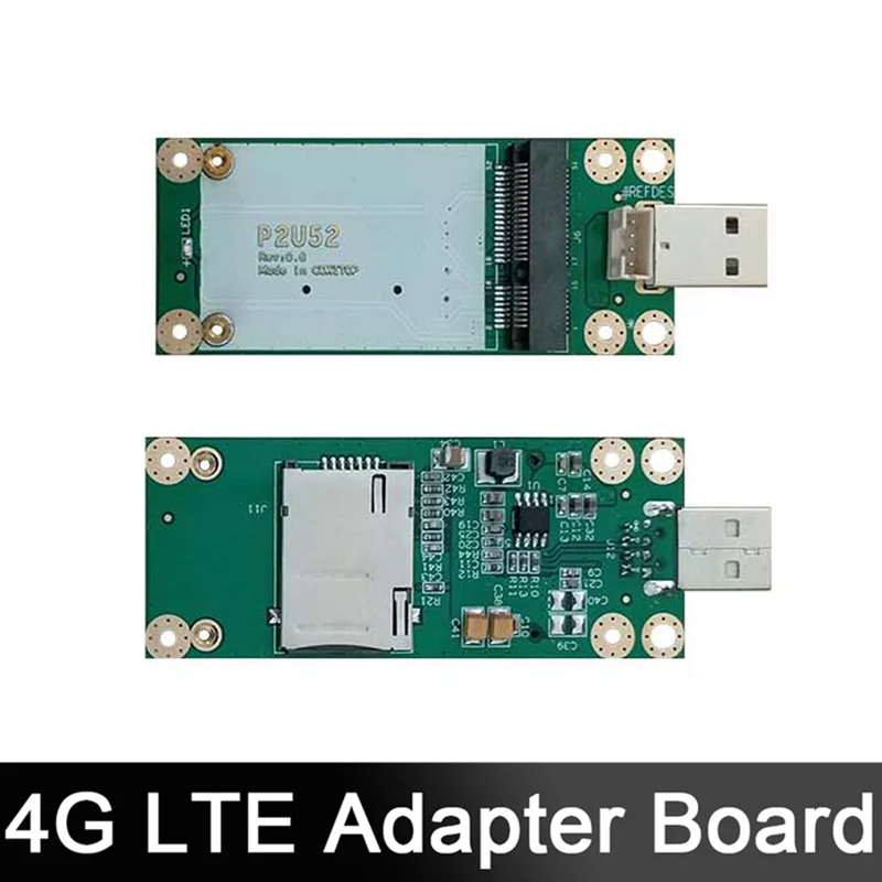 

Макетная плата 4G LTE, промышленный мини-адаптер PCIe-USB со слотом для SIM-карты P2U52 для беспроводного модуля WWAN/LTE 3G/4G