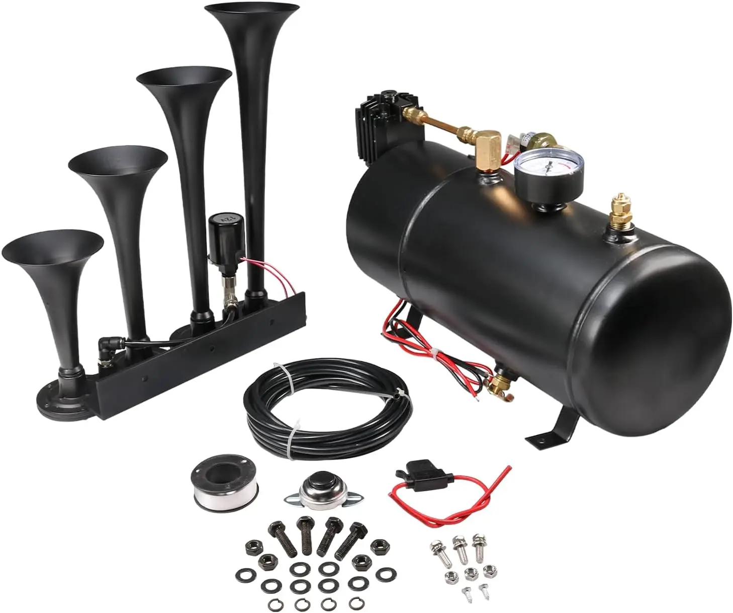 Complete Onboard System 150psi Air Compressor, 1 Gallon Air T