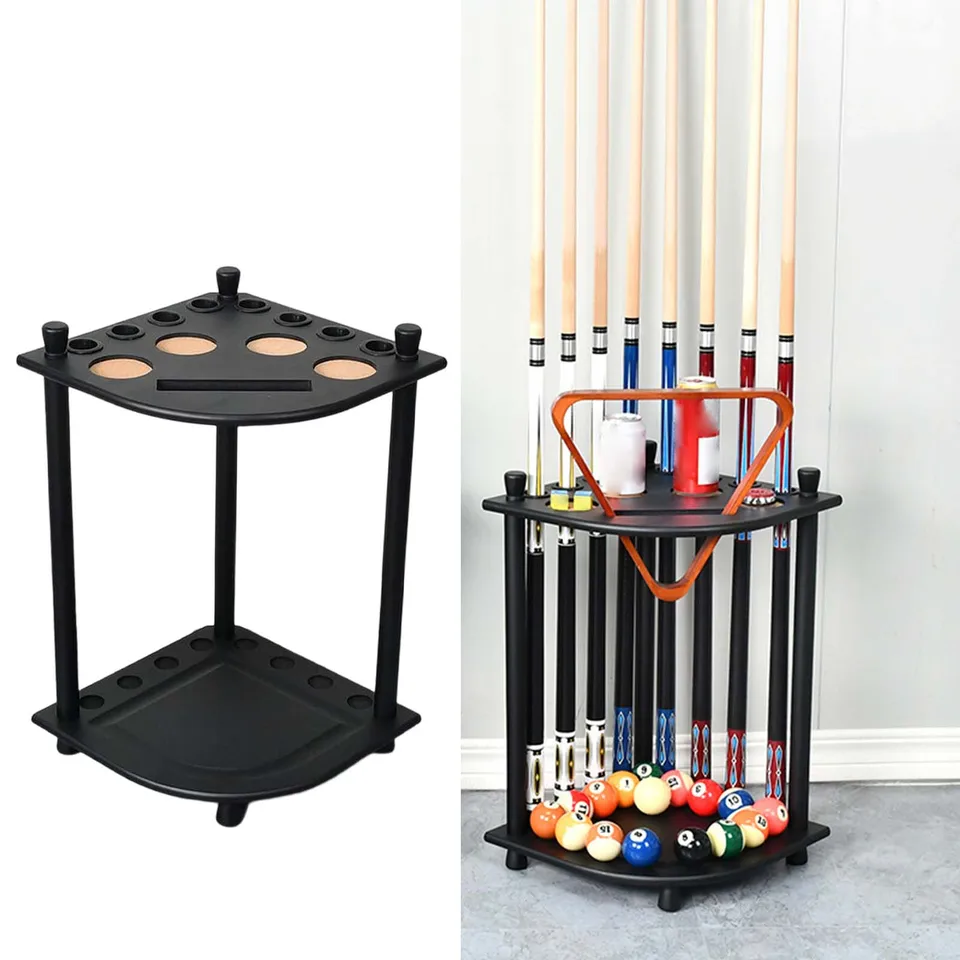Soporte De Pared Para Taco De Billar De 6 Orificios