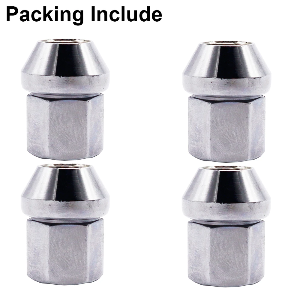 Set Di 5 Dadi Ruota In Acciaio Per Land Rover Discovery Sport / Evoque / Velar – LR001381 – Argento - 3