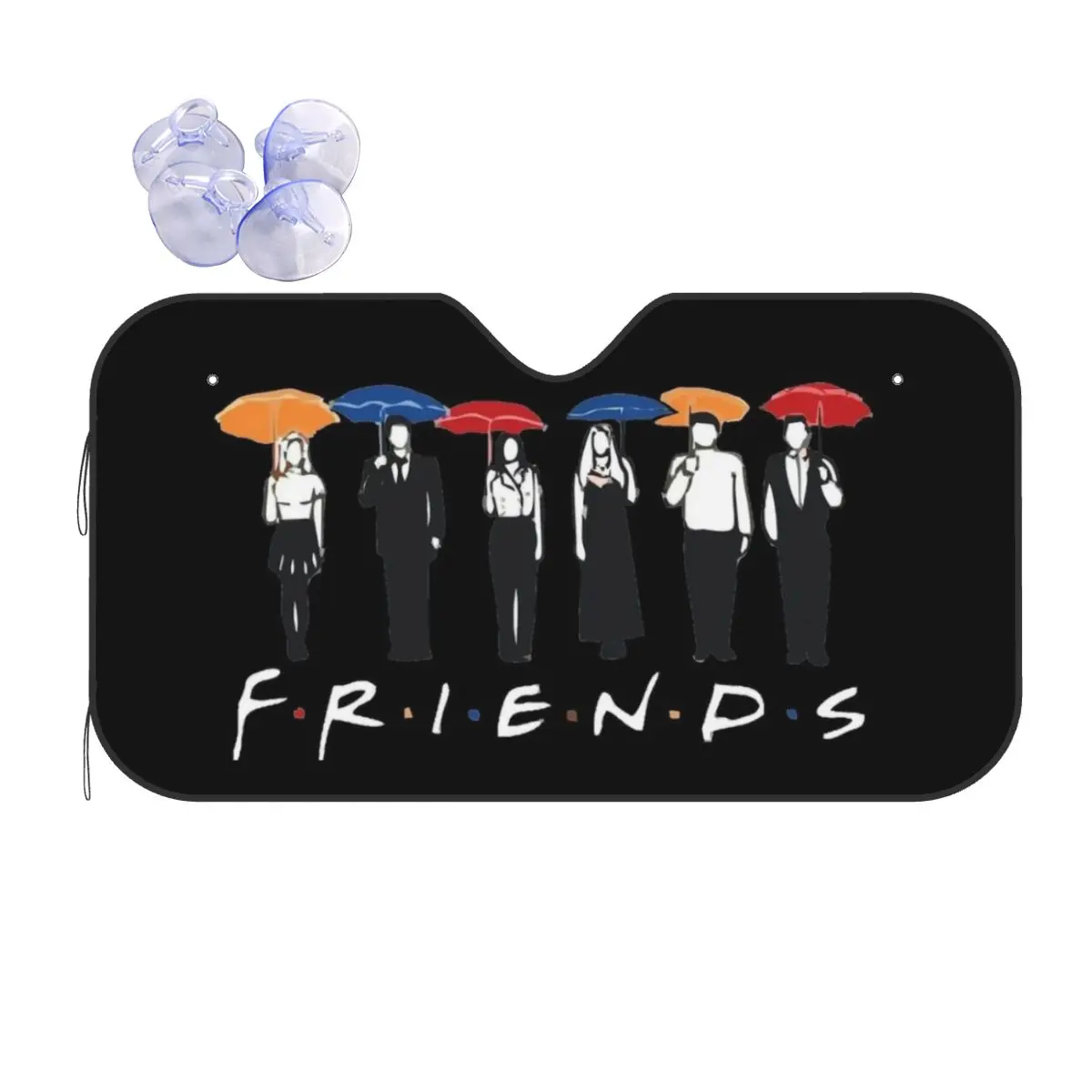 

Friends TV Show Novelty Windshield Sunshade 76x140cm Aluminium Foil Sunshade Visor Car-covers