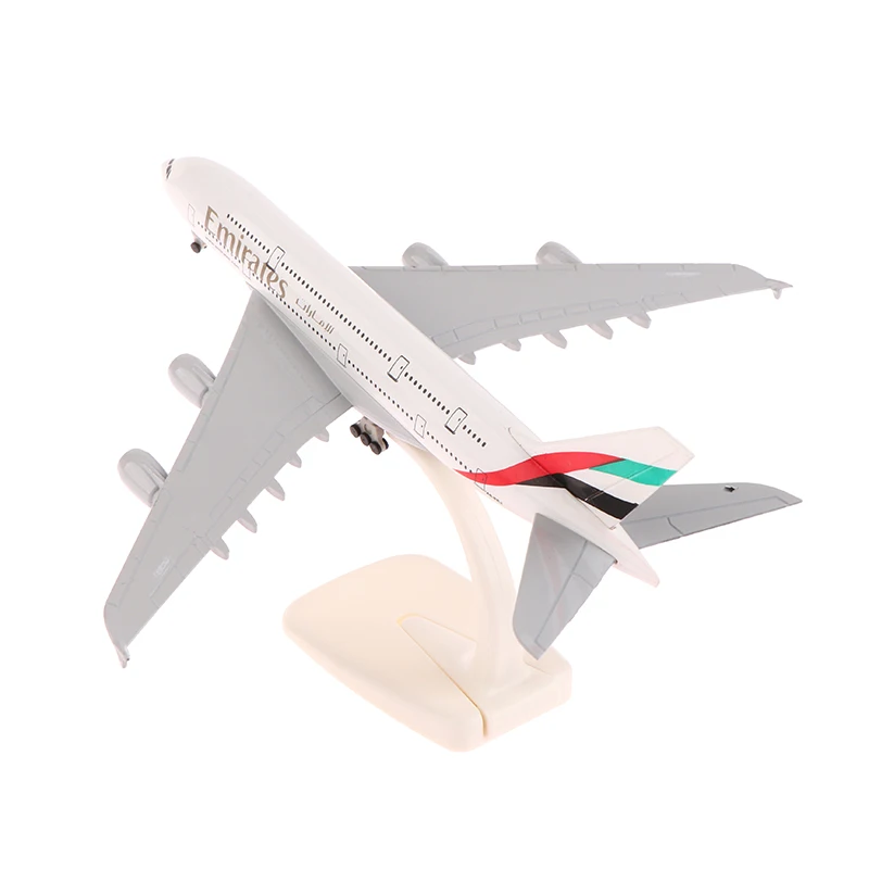20cm 1:400 Aircraft Model Emirates Airbus A380 Metal Replica Alloy Material Aviation Simulation Children Boy Gift 4