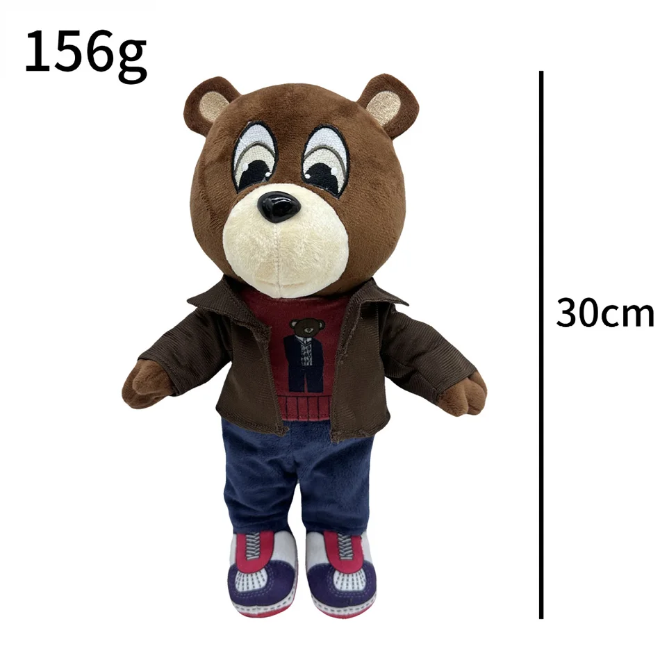 Oso de peluche Kanye de 26-30CM, muñecos de oso de dibujos