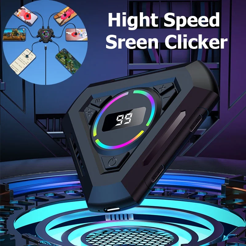 screen clicker New 6 heads Mobile Phone Tiktok live Like Automatic Like Device Screen Smart Mute Clicker Like Game Clicker