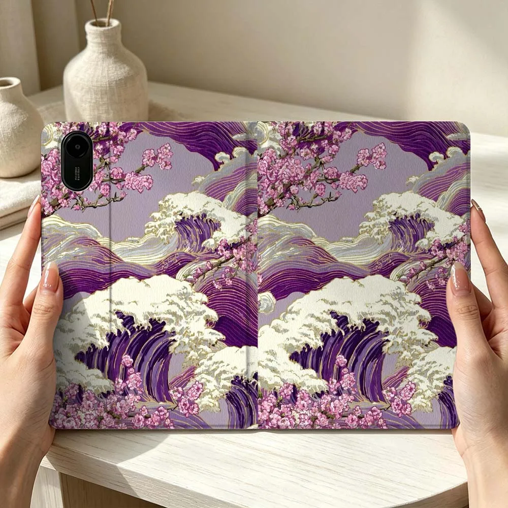 Cherry Blossom Wave Soft Pen Tray Tablet Case