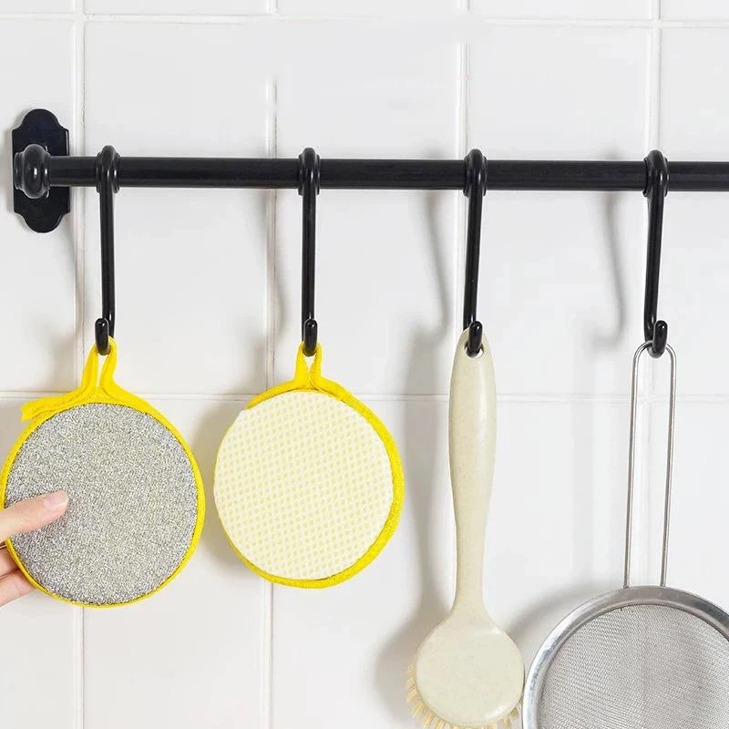5/10Pcs Double-sided Dishwashing Sponge Dishwashing Brush Pot Scouring Pad Sponge Home Kitchen Cleaning Tool Dishwashing Towel
