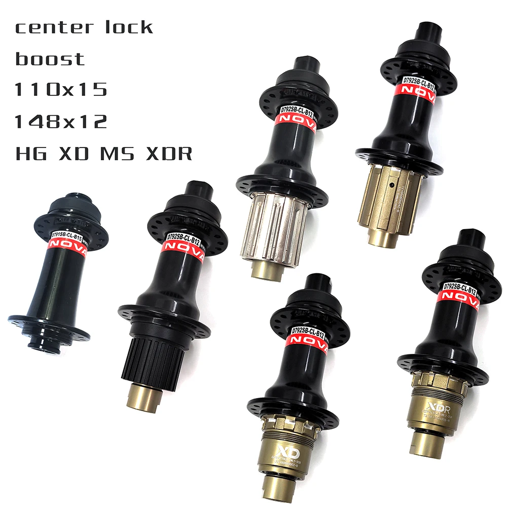 Novatec D791Sb-Cl-B15 D792Sb-Cl-B12 Mozzi Boost Center Lock Cubo 15X110Mm 12X148Mm Hg Xx1 Xd Xdr Ms 28H 32H Road Mtb Freno A Disco