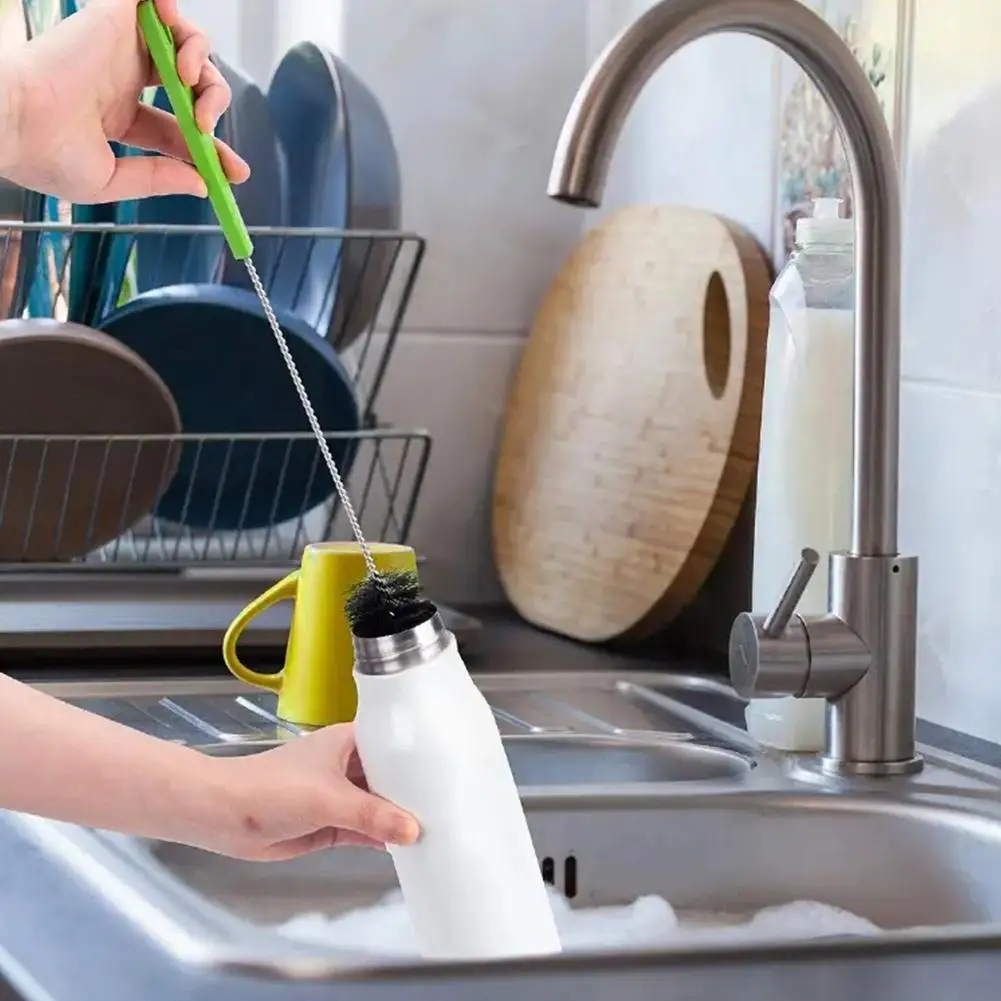 Flexible 40cm Long Handle Water Bottle Brush