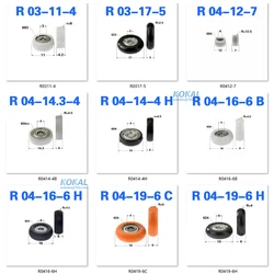 [AR]Low noise all kinds inner hole 6mm ball 608 626 695 bearing roller wheel Round type POM window roller wheel 22/23/25/27/30mm
