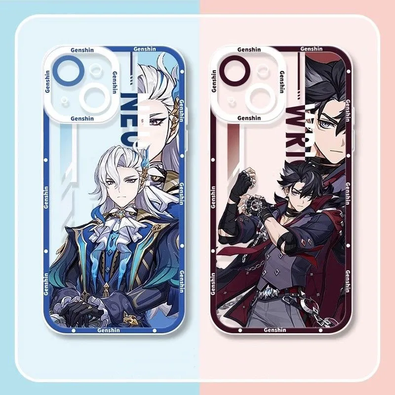 

Sunsyea Genshin Impact Merch Character Case For iPhone Protective Cover Fontaine Furina Lyney Neuvillette Wriothesley