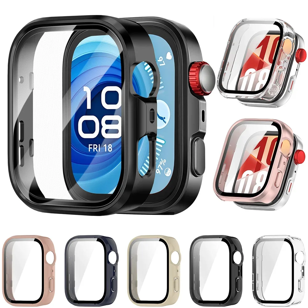 Premium Tempered Glass Screen Protector & Hard PC Bumper Case