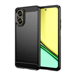 Flexible Shockproof TPU Protective Phone Case Cover for Realme C20A (Black)