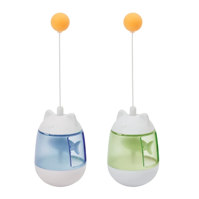 

Interactive Cat Toy for Indoor Cat Feathers & Ball Toy Automatic Pet Exercise Toy Tumbler Cat Toy for Playing Cat Gift