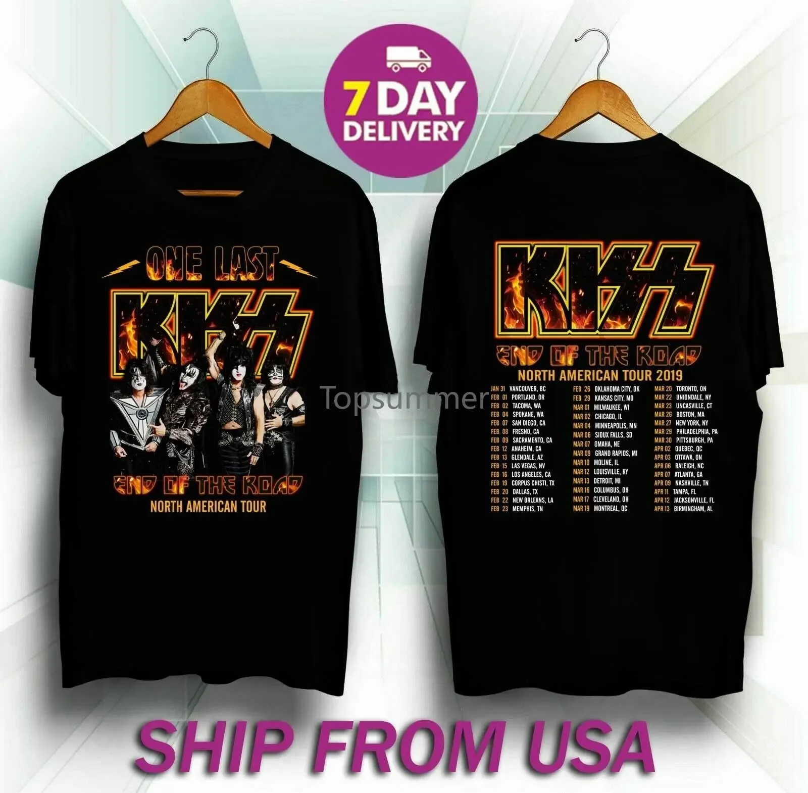 Limited Kiss Band Rock End Of The Road North American Tour