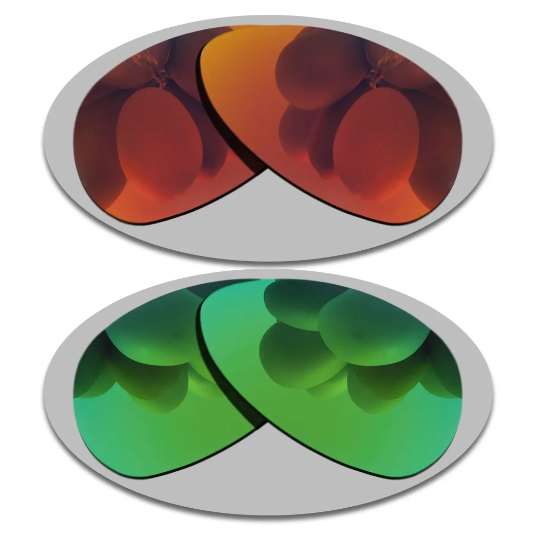 Sostituzione Lenti Rosso Fuoco E Verde Per Occhiali Da Sole Polarizzati Oakley Crosshair S