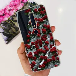 Fashion Flower Soft Silicone Bumper Phone Case in Pink for Nokia 6 2018 (TPU-832)