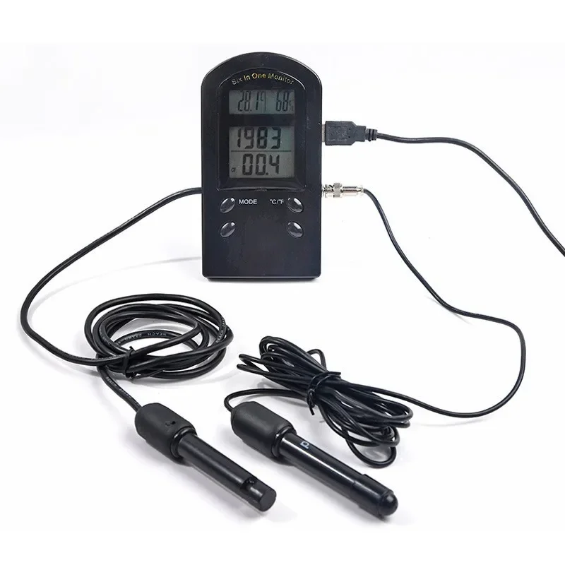PH TDS EC CF 6 In 1 Multi-parameter Monitor For Water Aquarium Pool Pond