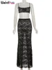 Weird Puss Sexy Mesh 2 Piece Set Women Hipster Midnight Summer Trend Mini Camisole+Skirts Stretch Nightclub Party Matching Suits 5