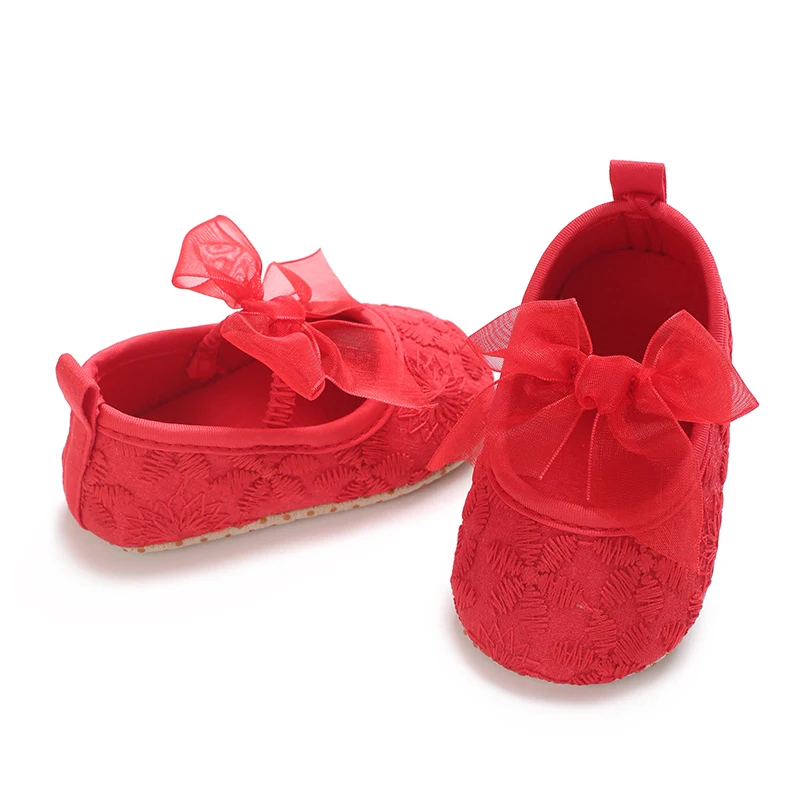 Cute lace 0-18M baby girl princess shoes moccasins moccas shoes butterfly flower decoration soft sole anti slip for children