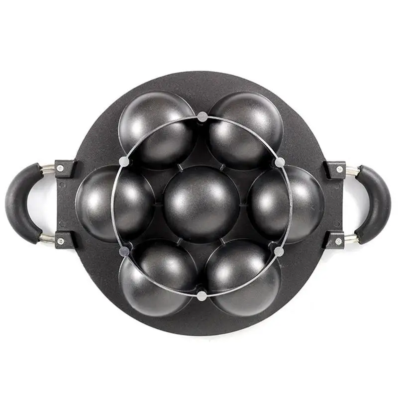 7 Holes Takoyaki Maker Grill Pan Octopus Ball Plate Home Cooking Baking Forms Mold Tray Baking Pan For Kitchen Tools