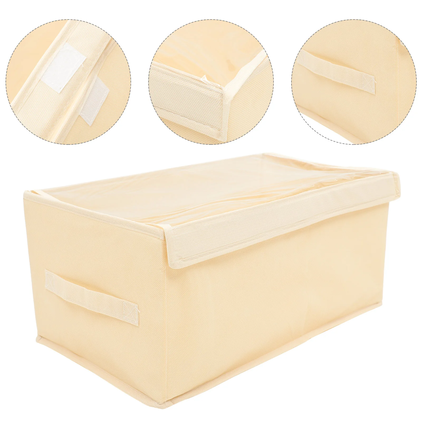 

Wardrobe Storage Box Collapsible Bins Home Organizer Container Non-woven Fabric Desktop Clothes Case