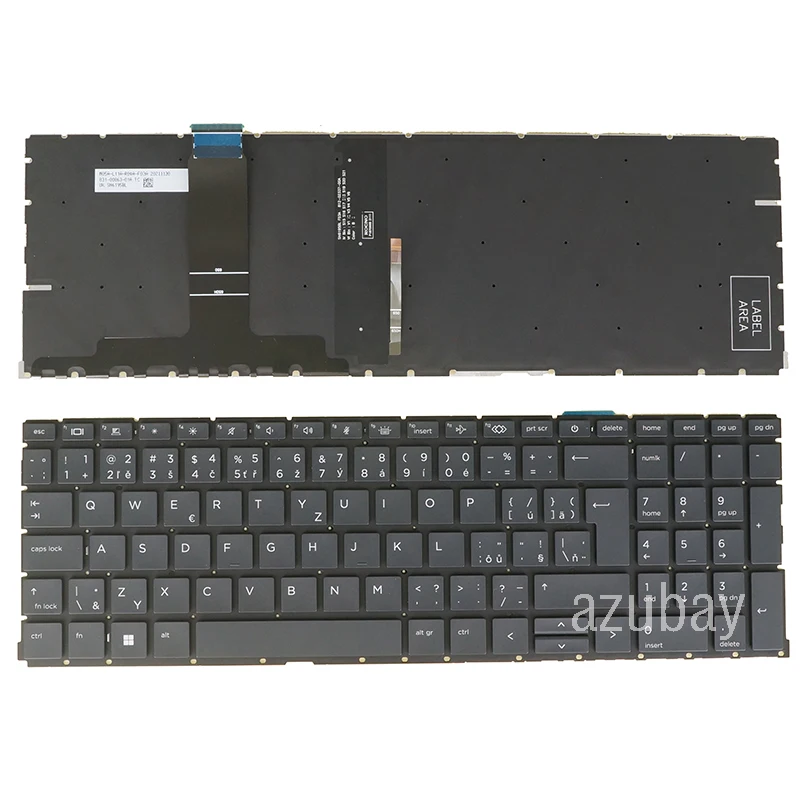 Teclado para hp Probook 450 g9 455 g9 450 g8 455 g8 450 G10 455 g8 455 g8 450 G10 455 G10 650 g8 Checo Checo Suíço Sueco Sueco Dinamarquês - Imagem 4