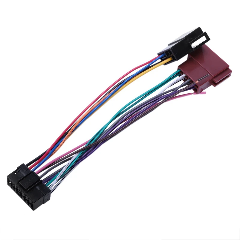 Car Stereo Radio Harness 2X 16Pin For Sony Radio Play Plug Auto Adapter Harness Connector Sksy16-21 + Iso