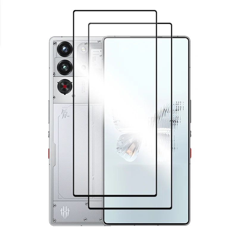 Premium 6-in-1 Tempered Glass Screen Protector, 6.85-inch Full Cover Glue, HD Clarity