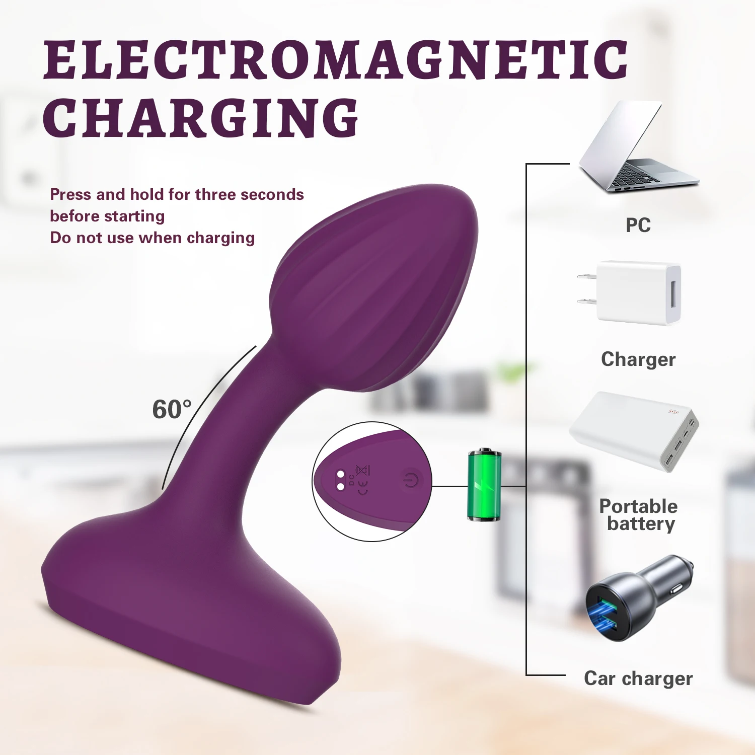 Anal plug vibrator og prostatamassage til mænd og kvinder_voghion.com