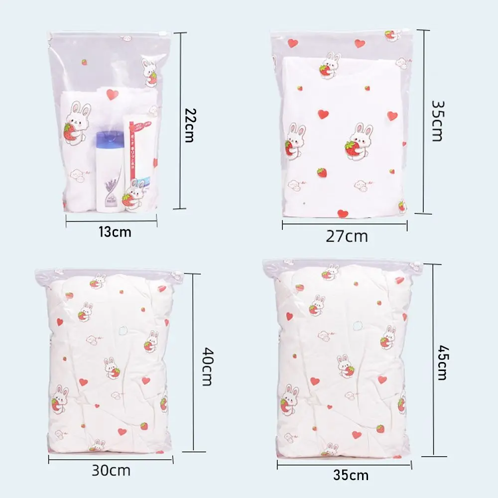 5Pcs Travel Luggage Partition Storage Bags Packing Organizer PVC Zipper Bag Cute Practical Partition Bag Clothes Underwear Shoes 6