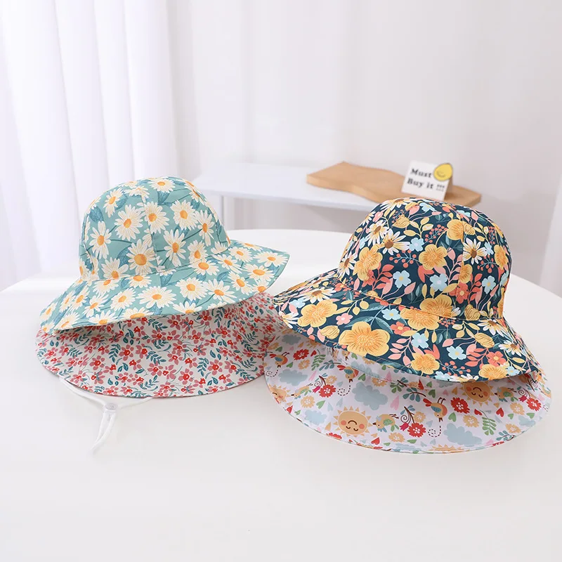 New Summer Panama Children's Breathable Fisherman Cap Baby Sun Hat Boys Girls Bucket Hat Toddler Kids Beach Sun Cap 3
