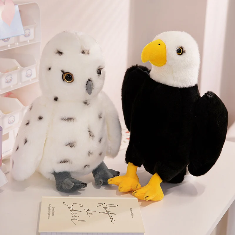 

Реалистичные Плюшевые игрушки-орлы, 25/35 см, милая птица, украшение животного, забавная мультяшная кукла, подарок на день рождения