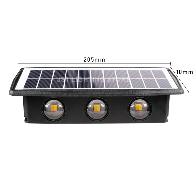 Solar LED Wall Light Outdoor Waterproof Garden Lights Wall Washer Villa Exterior Lamp Terrace Strong Brightness Solar Lamps