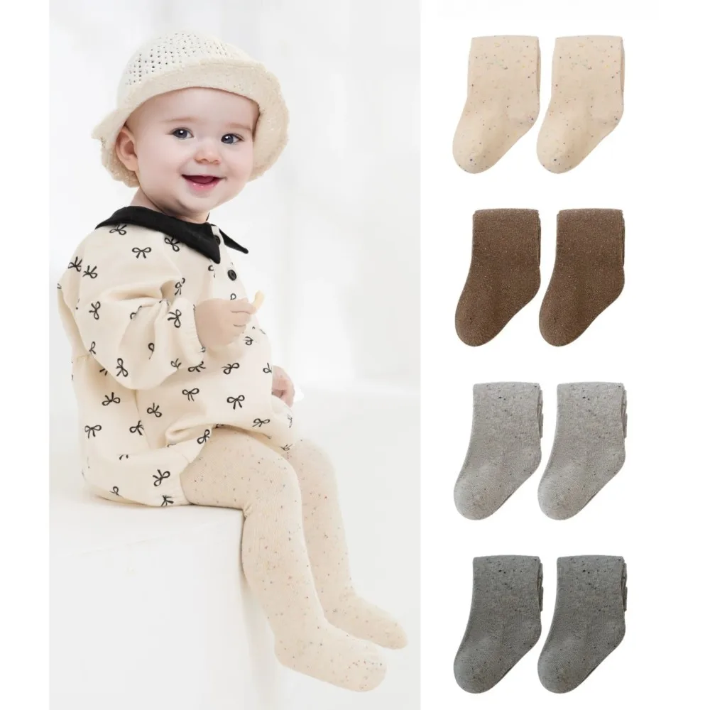 0-4 Years Cute Kids Girls Cotton Tights Spring Autumn Winter Cotton Stocking Breathable Pantyhose For Toddler Girls