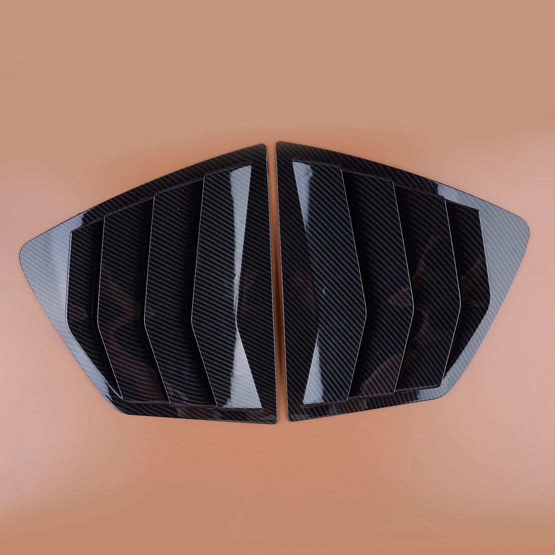 

1 Pair Carbon Fiber Style ABS Car Rear Side Window Louver Shutter Cover Trim Fit for Honda Accord Sedan 2008 2009 2010 2011-2013
