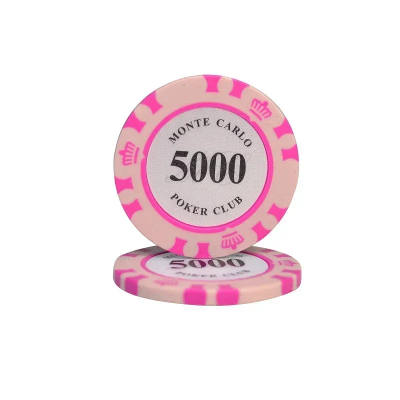 10pcs Metal Entertain Coins Dollar Monte Carlo Chips Poker Club Accessories Clay Poker Chip Set Casino Coins 40x3.3mm poker chips