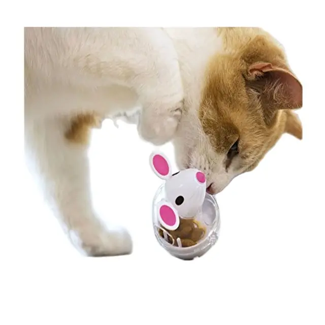 Cat Food Leakage Tumbler Feeder Treat Ball Cute Little Mouse Toy