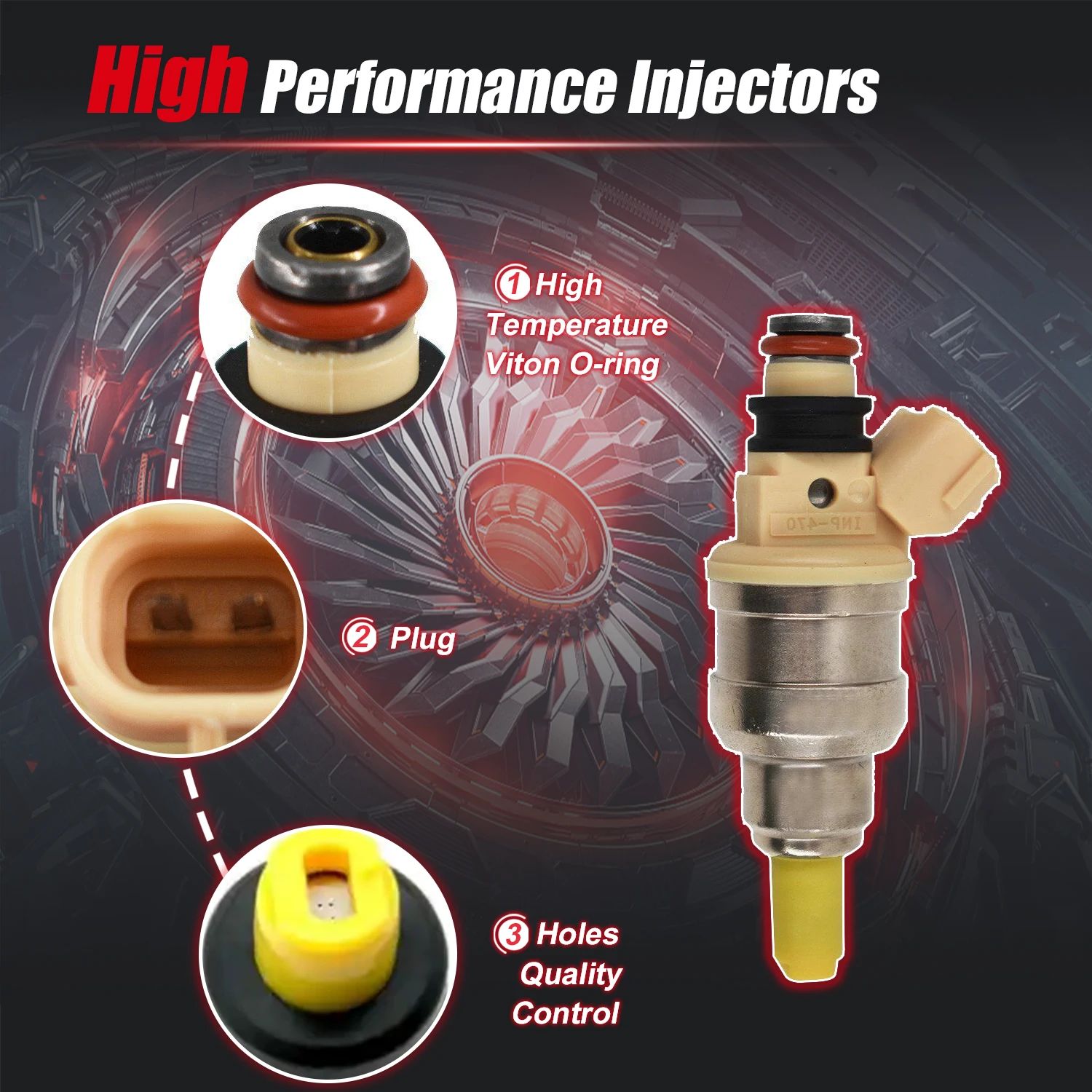 Inp-470 15710-58b00 Fuel Injector For Suzuki Sidekick X-90 1.6l 92~1994 | Defus