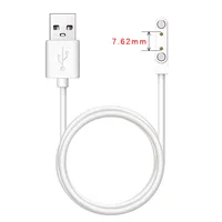 Universal 2Pin 4mm 7.62mm 4Pin Strong Magnetic Charge Cable USB Charging Line Cord Black White for Smart Watches - Image 5
